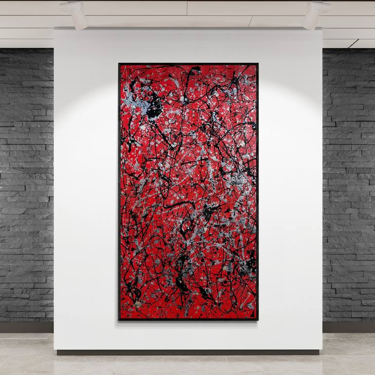 Original Abstract Expressionism Abstract Painting by Kook Abstract