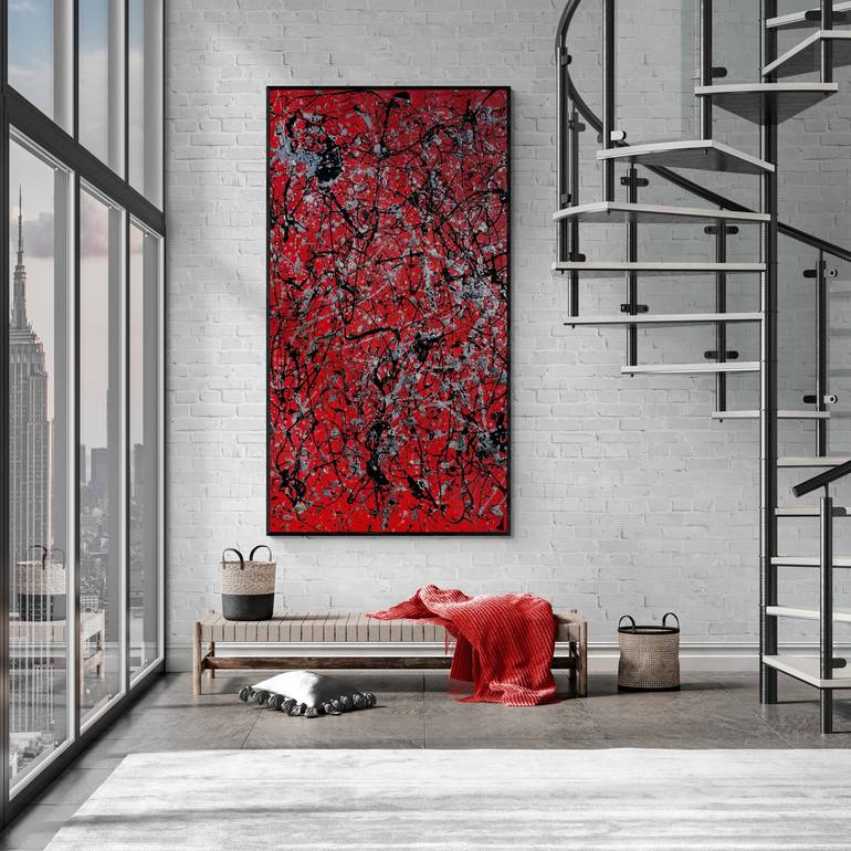 Original Abstract Expressionism Abstract Painting by Kook Abstract