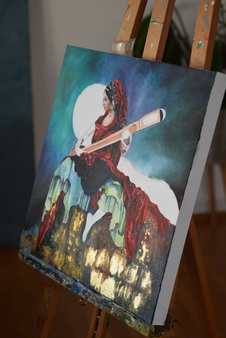 Original Figurative Women Painting by Stephanie Künzli Ycaza