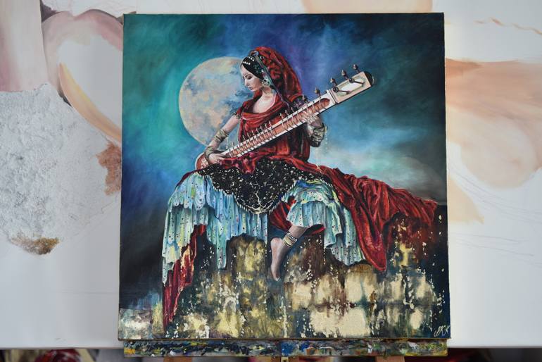 Original Figurative Women Painting by Stephanie Künzli Ycaza