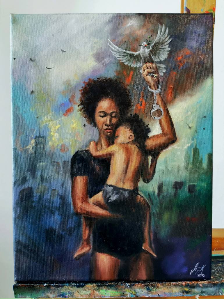Original Figurative Women Painting by Stephanie Künzli Ycaza