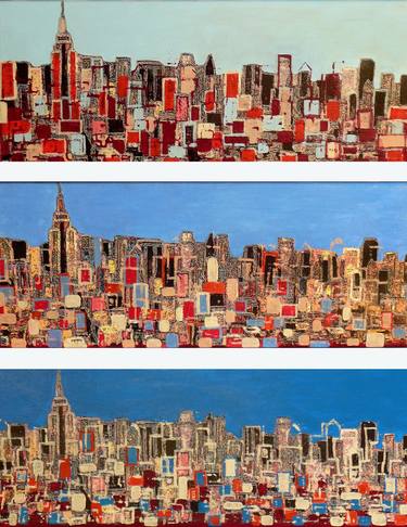 Original Expressionism Cities Paintings by Marion Zimmermann