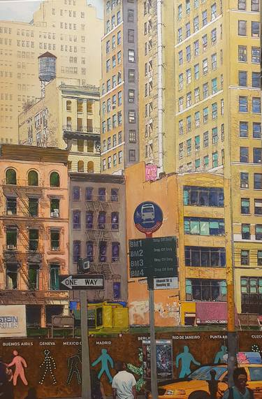 Original Street Art Cities Paintings by Marion Zimmermann