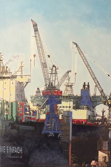 Original Ship Paintings by Marion Zimmermann