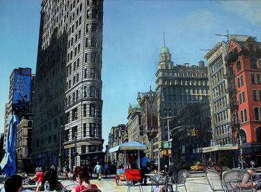 Original Documentary Cities Paintings by Marion Zimmermann