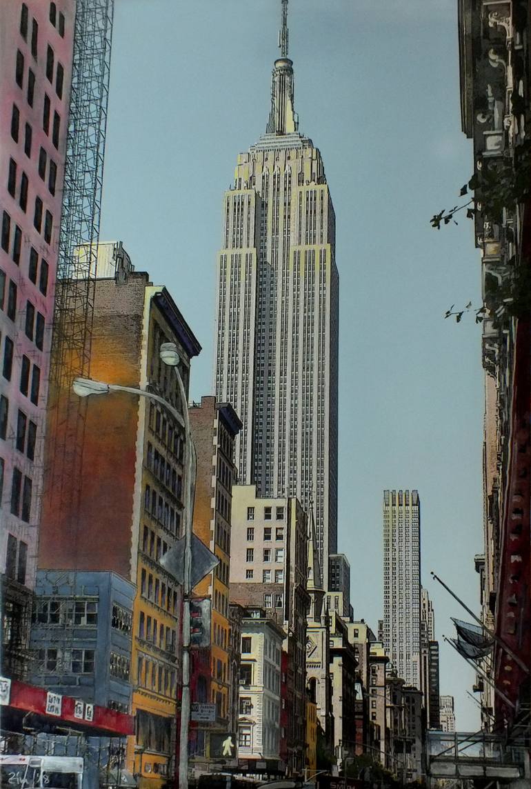 empire state building painting
