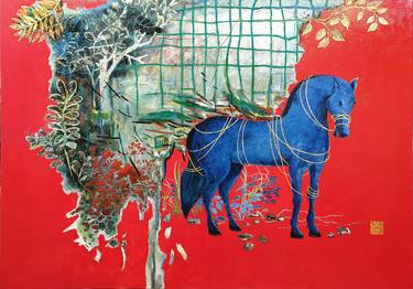 Original Horse Paintings by Nguyễn Mạnh Cường
