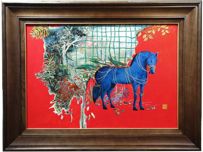 Original Horse Painting by Nguyễn Mạnh Cường