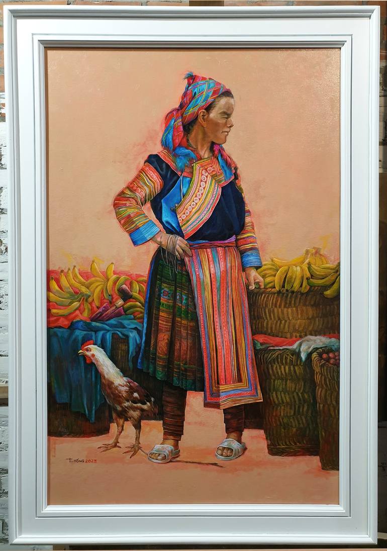 Original Realism Women Painting by Nguyễn Mạnh Cường