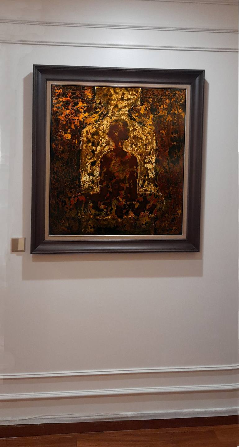 Original Expressionism Religion Painting by Nguyễn Mạnh Cường