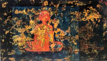 Original Abstract Expressionism Religious Paintings by Nguyễn Mạnh Cường