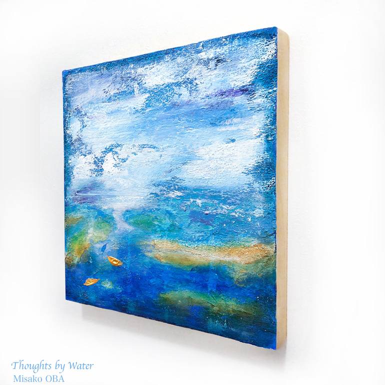 Original Abstract Water Painting by Misako OBA