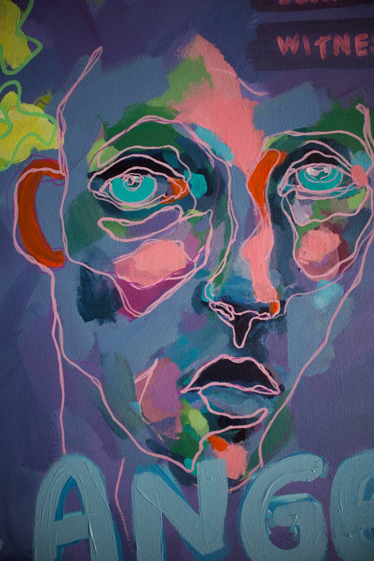 Original Abstract Expressionism Abstract Painting by Ryen Huntley