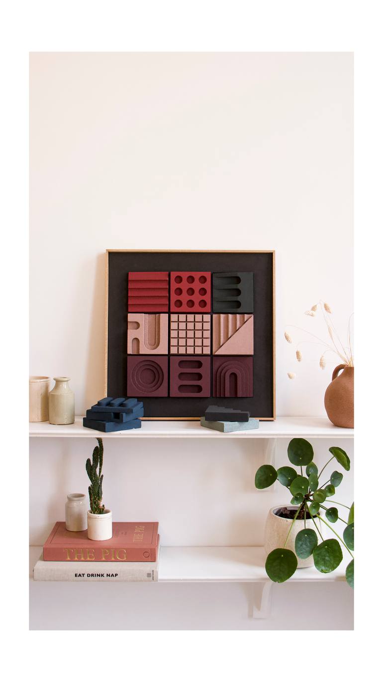 Original Abstract Architecture Sculpture by Make Relief