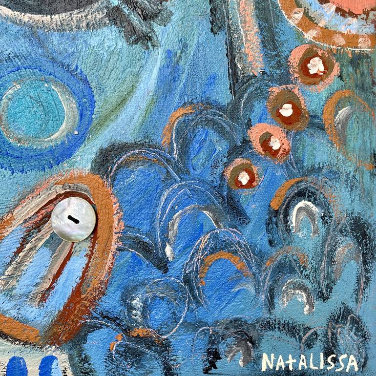 Original Abstract Animal Painting by Natalissa Santi