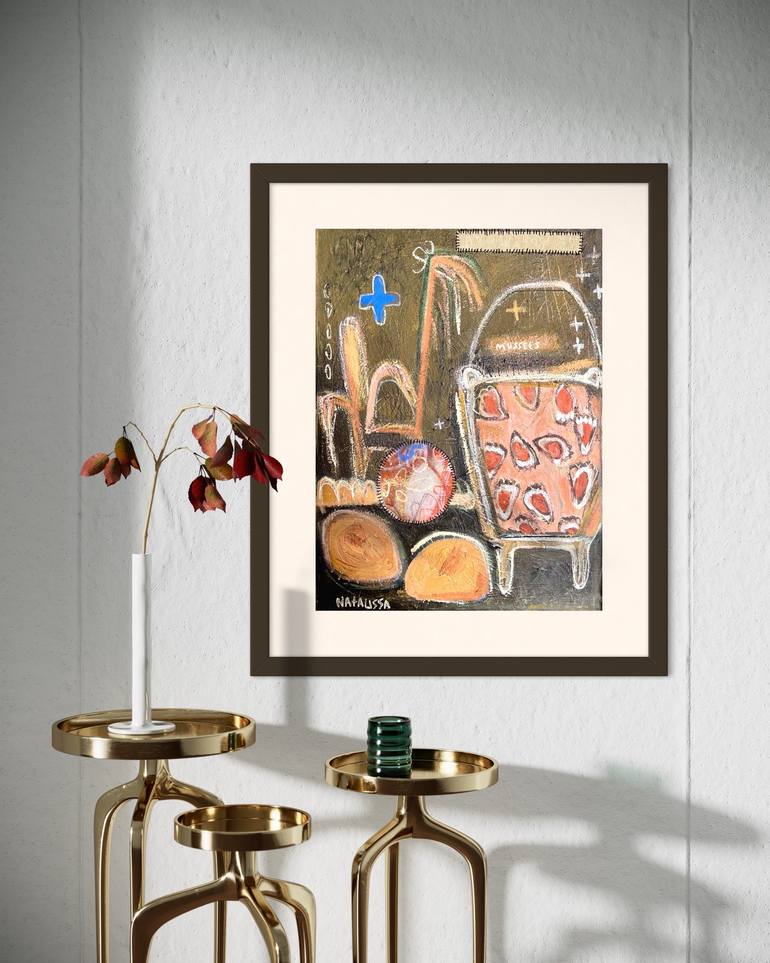 Original Abstract Still Life Painting by Natalissa Santi