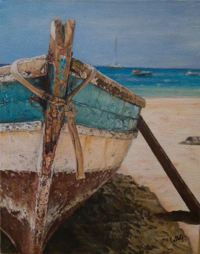 Ashore Painting By Csilla Gulyás 