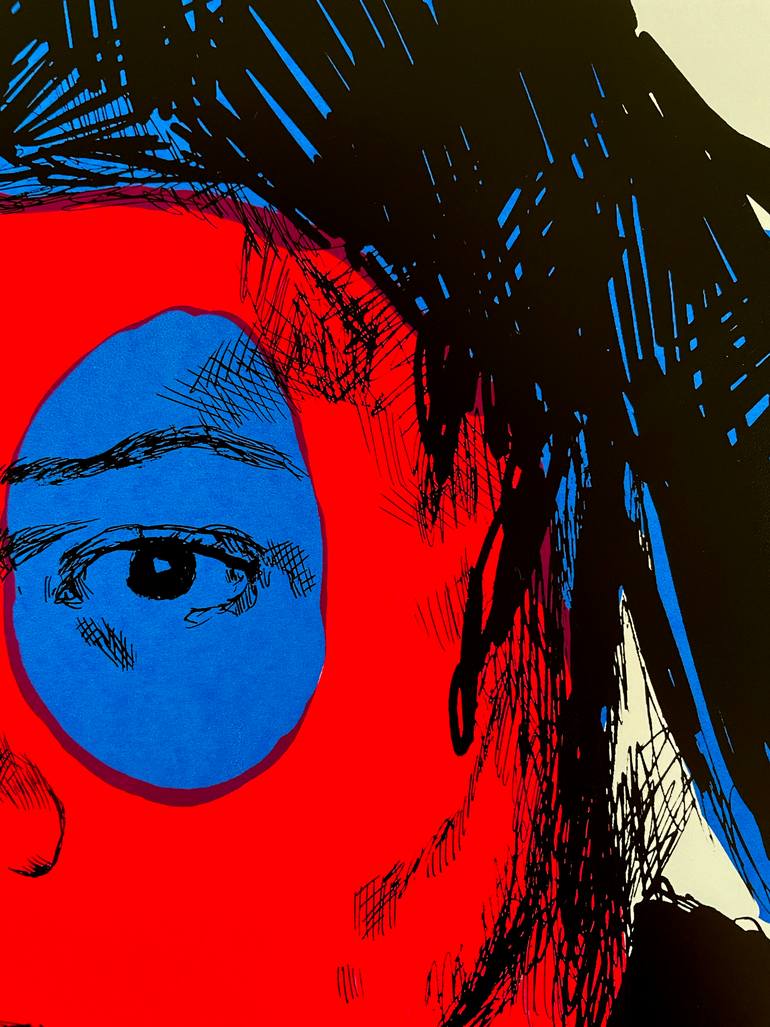Original Contemporary Pop Culture/Celebrity Printmaking by Hannah Gilson