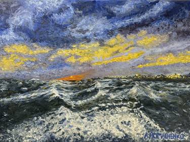 Original Impressionism Seascape Paintings by Anastasia Prymachenko