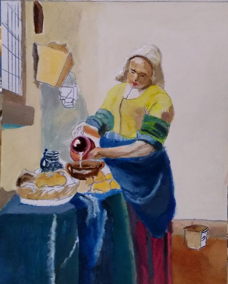 Original Classicism People Painting by Clive Suffield-Thompson