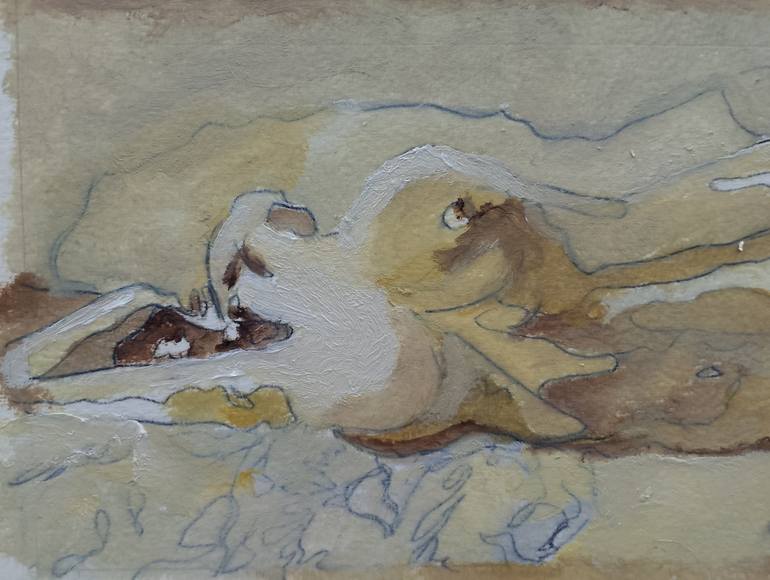 Original Abstract Expressionism Fantasy Painting by Clive Suffield-Thompson