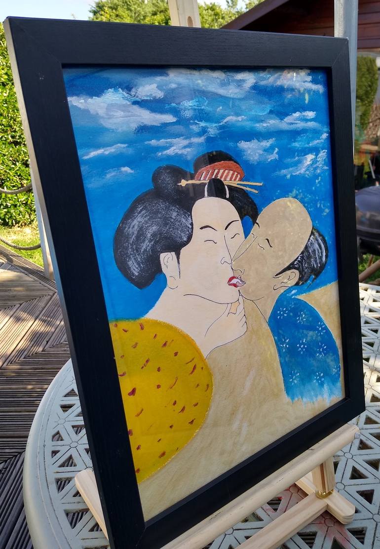Original Conceptual Love Painting by Clive Suffield-Thompson