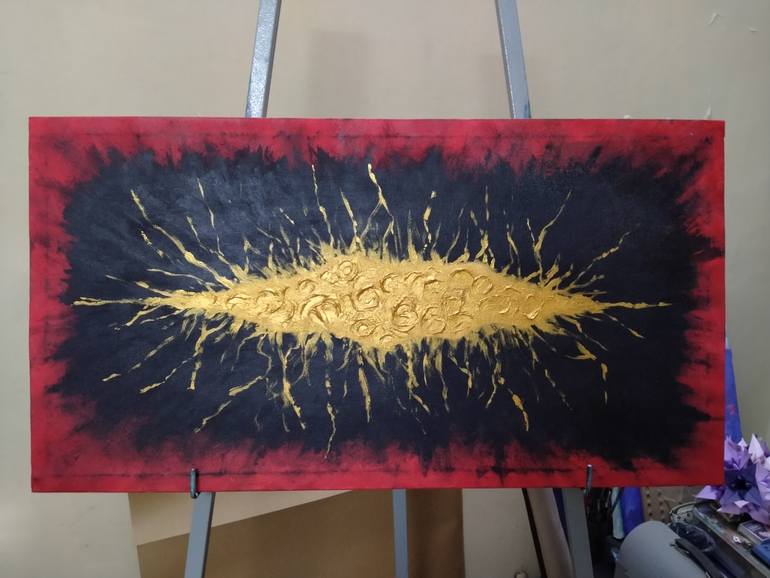 Original Abstract Expressionism Abstract Painting by Taskina Iqbal