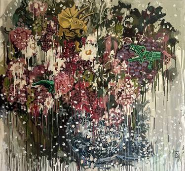 Original Fine Art Floral Paintings by Olia Blagov