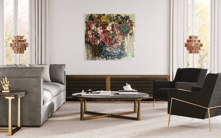 Original Fine Art Floral Painting by Olia Blagov