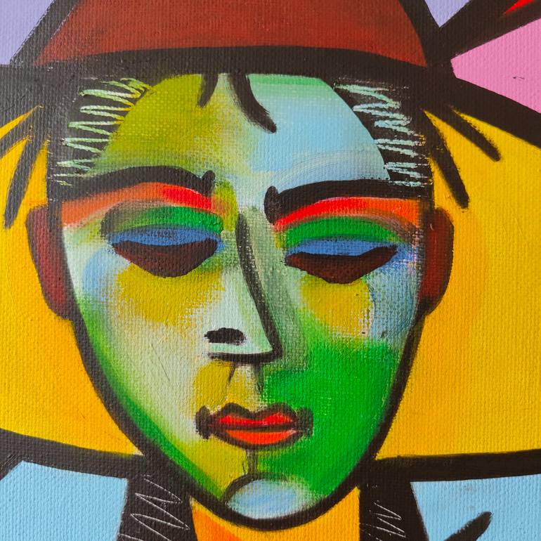 Original Cubism Women Painting by Zafi  Artist