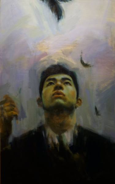 Original Expressionism Men Paintings by Zhelei Wang