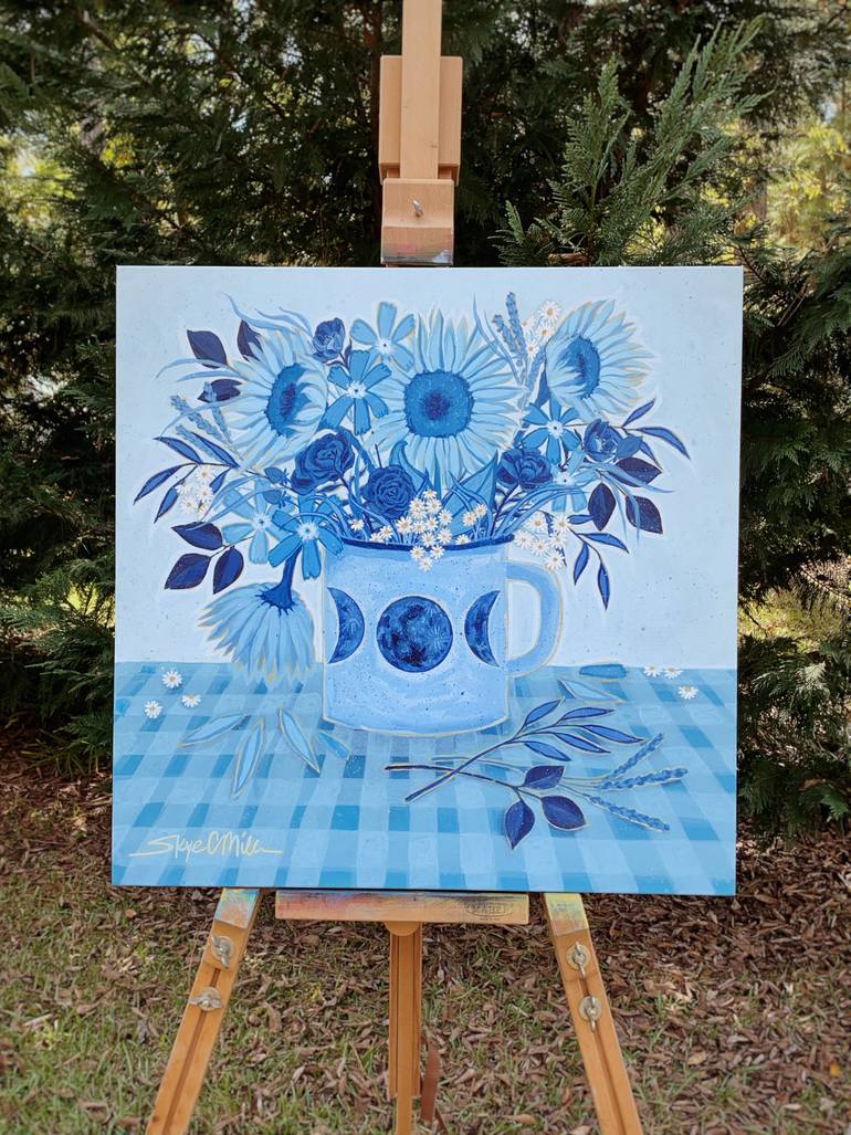 Original Expressionism Floral Painting by Skye Miller