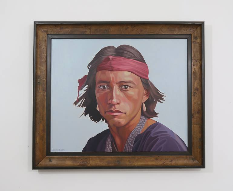 Original Portraiture People Painting by Artur Sobieszek