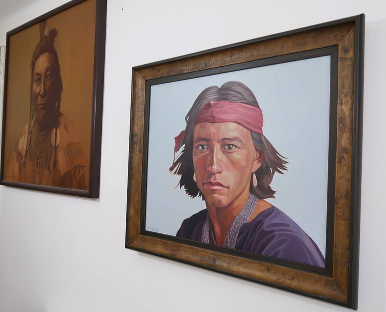 Original Portraiture People Painting by Artur Sobieszek