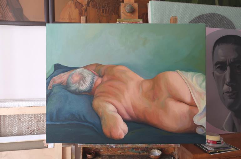 Original Realism Nude Painting by Artur Sobieszek