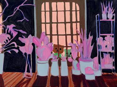 Print of Figurative Interiors Paintings by zena blackwell