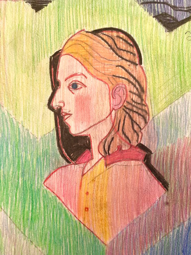 Original Abstract People Drawing by Anastasia Avraliova