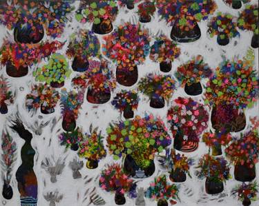 Original Abstract Expressionism Abstract Paintings by Hussein Salim