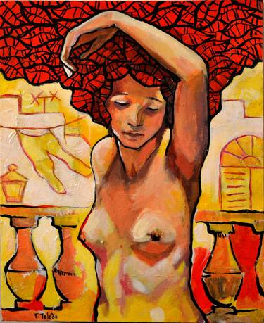 Original Realism Nude Paintings by Fernando Toledo