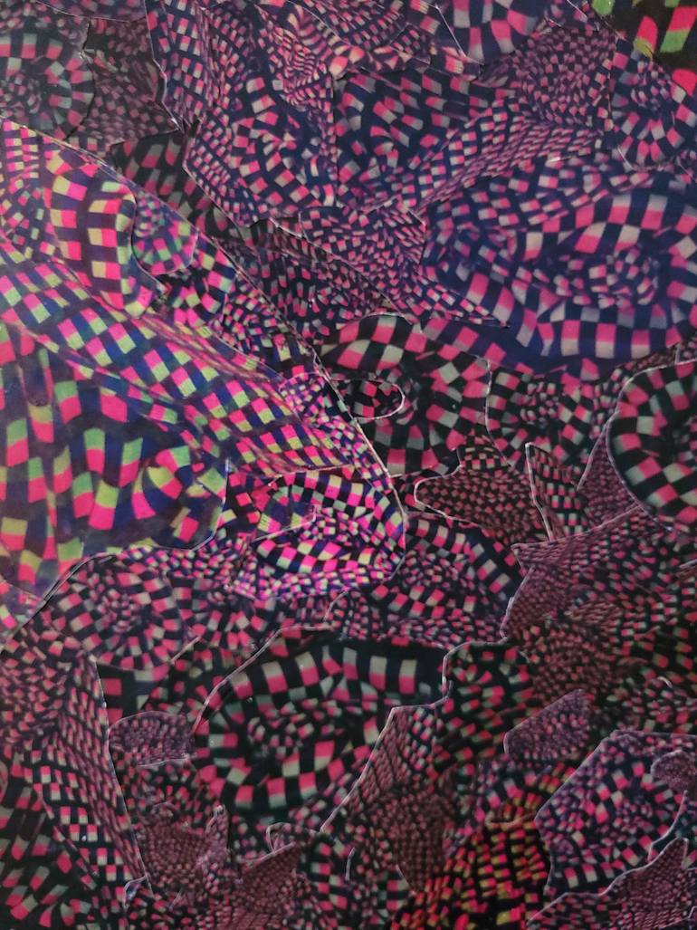 Original Abstract Expressionism Music Collage by Mick  Start