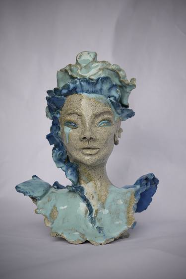 Original Portraiture Women Sculpture by Luisa Manea