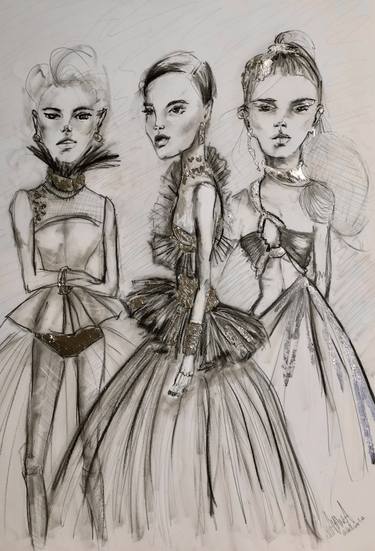 Original Women Drawings by Luisa Manea
