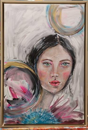 Original Expressionism Portrait Paintings by Luisa Manea