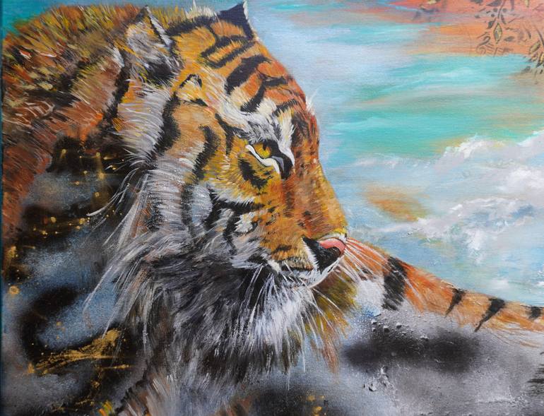 Original Figurative Animal Mixed Media by Liana Brennan