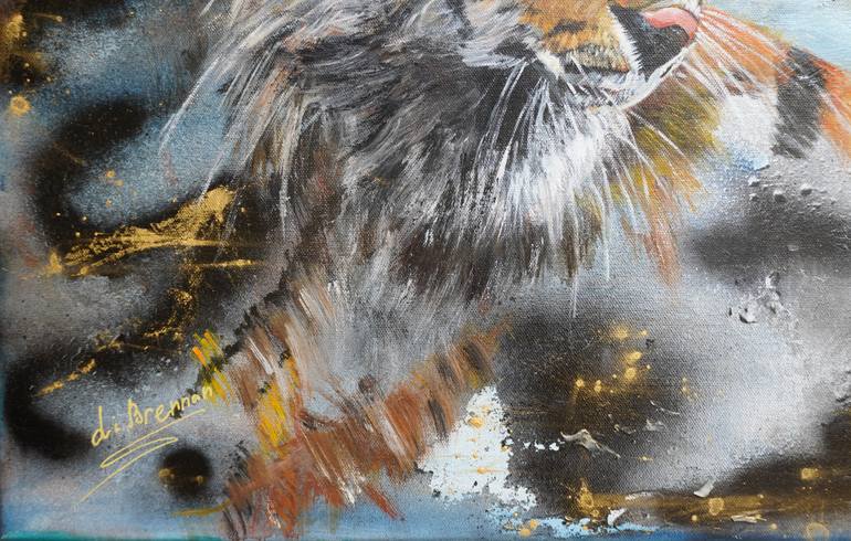 Original Figurative Animal Mixed Media by Liana Brennan