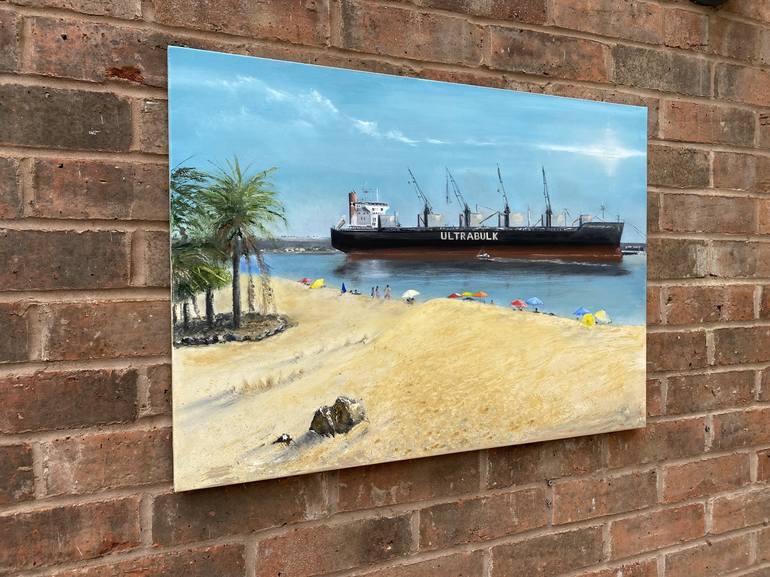 Original Photorealism Beach Painting by Marshall Probert