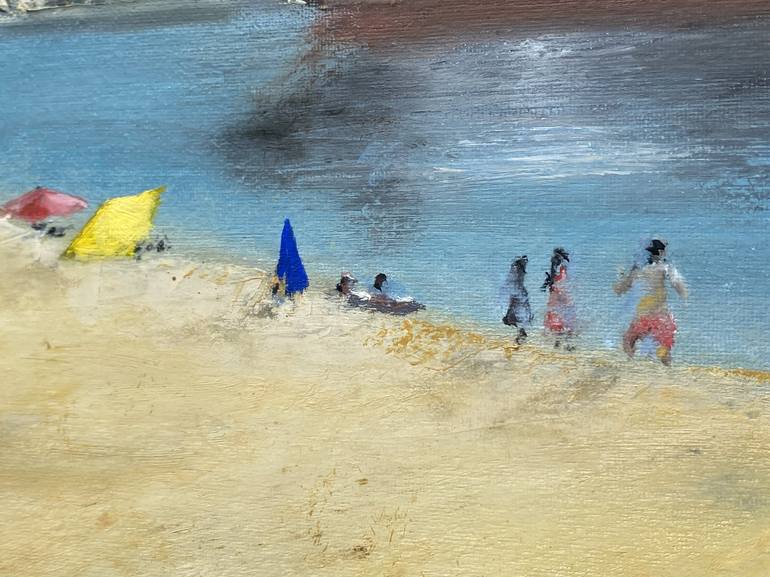 Original Photorealism Beach Painting by Marshall Probert