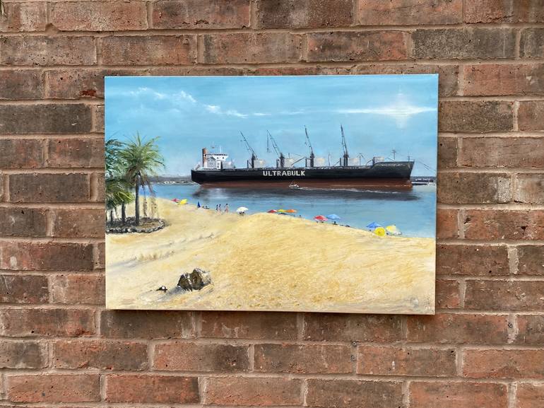 Original Photorealism Beach Painting by Marshall Probert