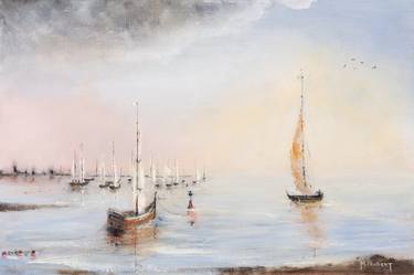 Print of Fine Art Boat Paintings by Marshall Probert