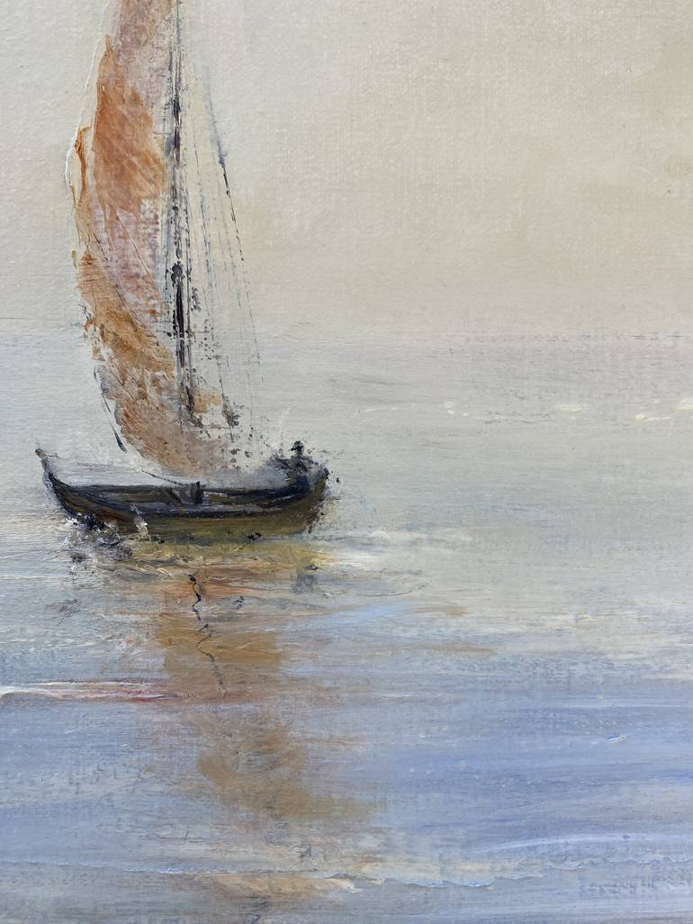 Original Boat Painting by Marshall Probert